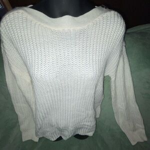 White/cream Knit Sweater